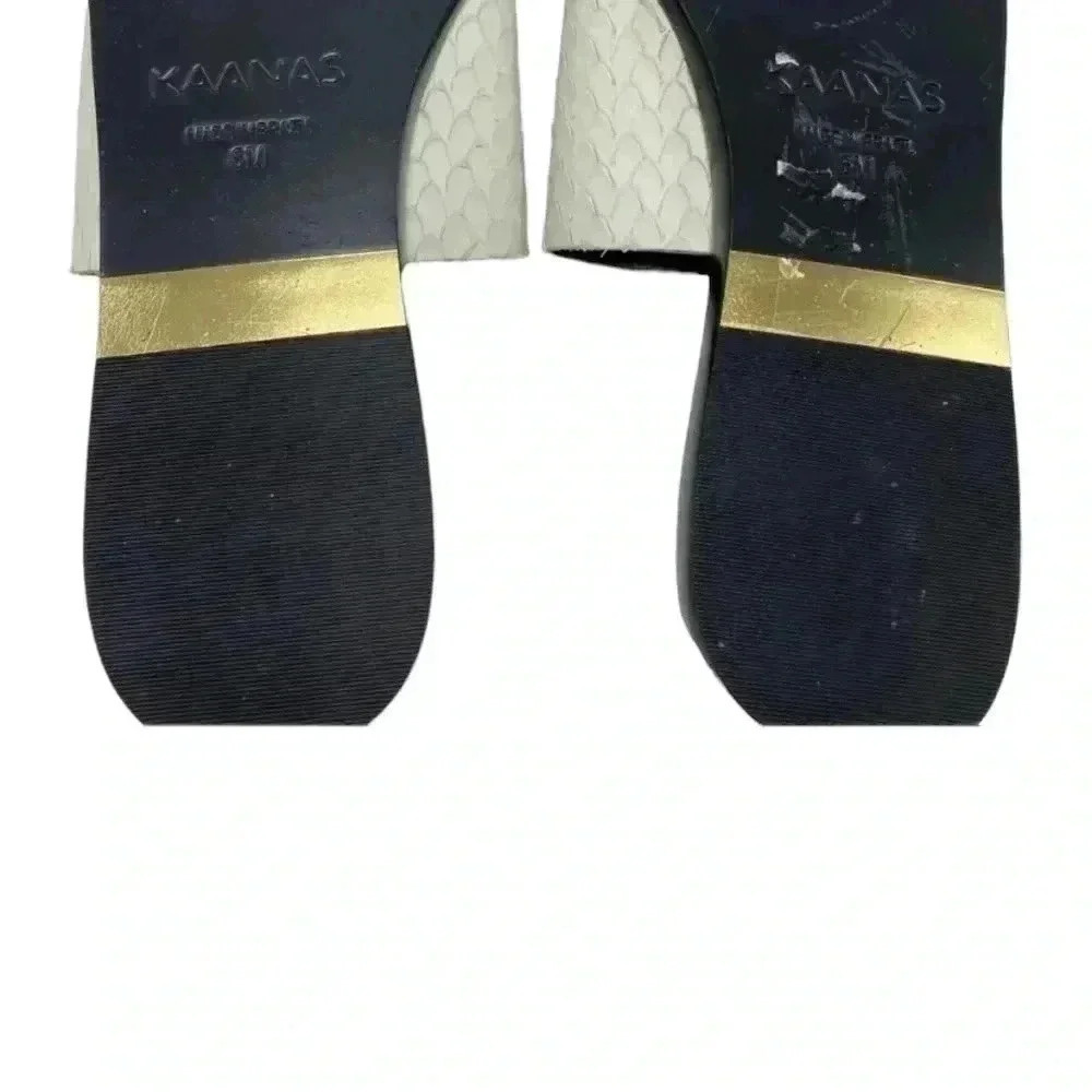 Kaanas Anthropologie leather slip on sandal size 6 - Picture 6 of 7